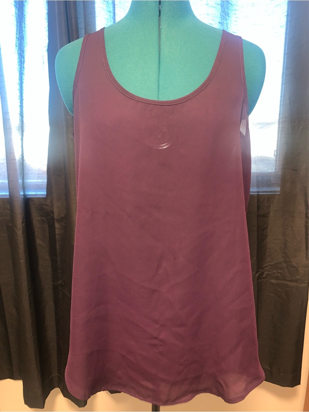 Ricki's Plum Scoop Neck Sleeveless Tank